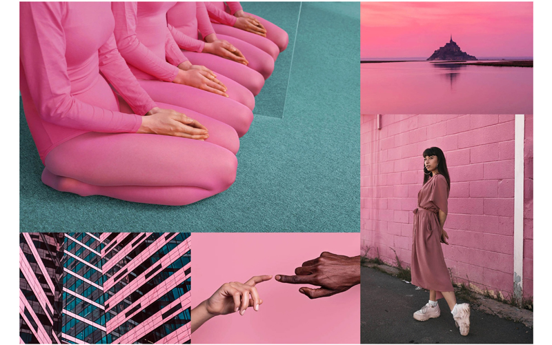 Bubble Gum collection moodboard